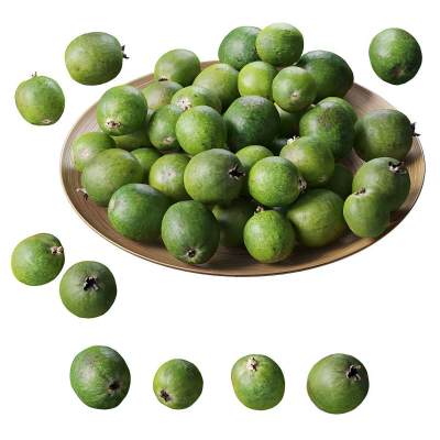 盘子上的 FEIJOA